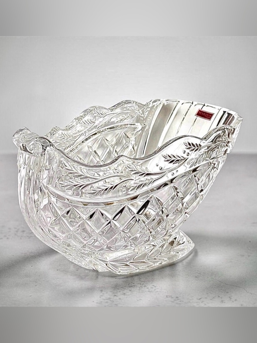 Vintage Marquis by Waterford 10” Lead Crystal Sleigh Holiday Decor